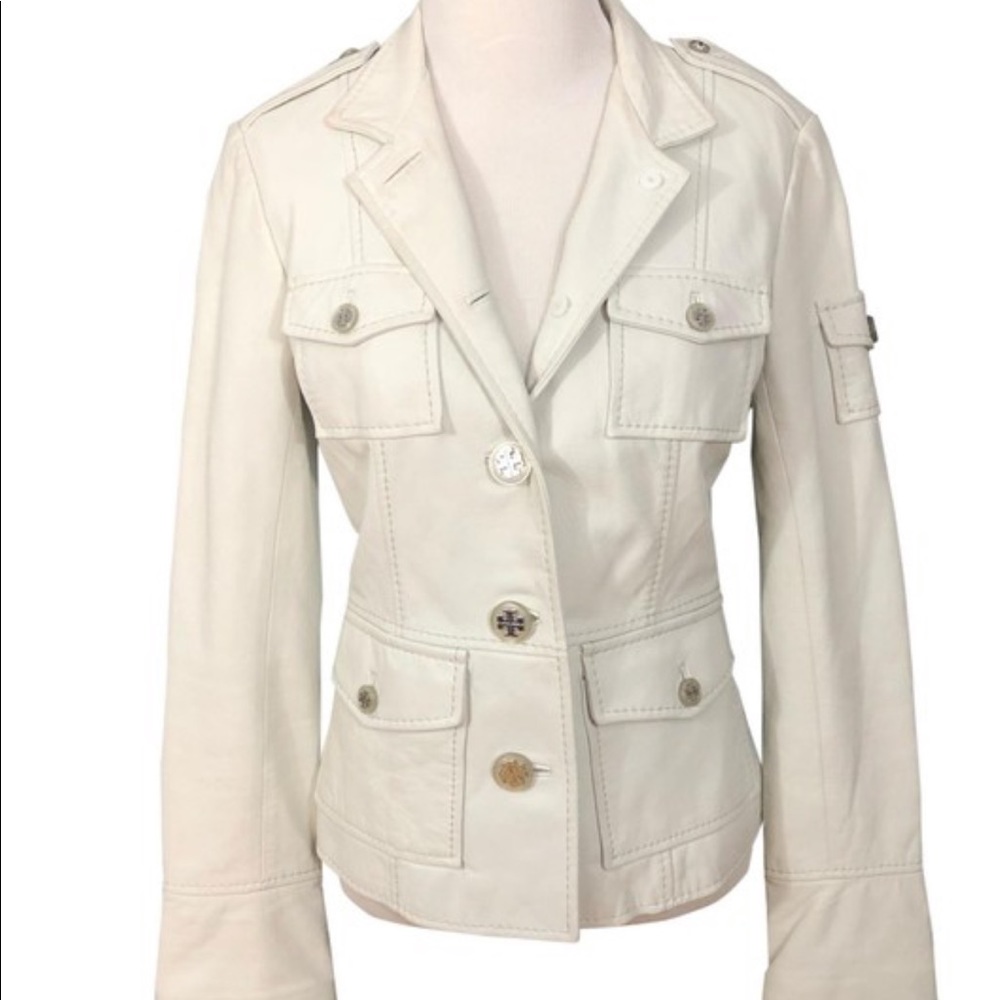 Tory Burch Leather Jacket.